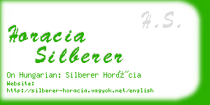 horacia silberer business card